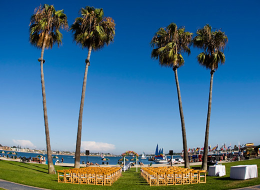 Wedding Ceremony at the Catamaran Resort in San Diego.