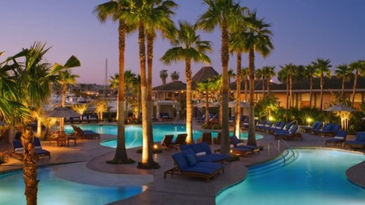 View of the pool at the Hyatt Regency Mission Bay Spa & Marina.