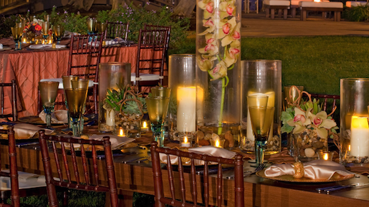 Wedding table at the Hyatt Regency Mission Bay Spa & Marina.