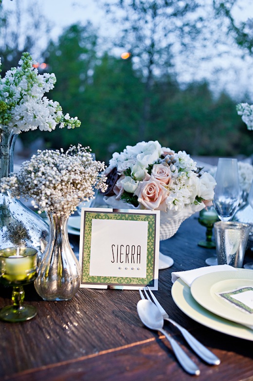 Wedding ceremony table decor decorated by Swann Soirees Wedding Planning in San Diego.