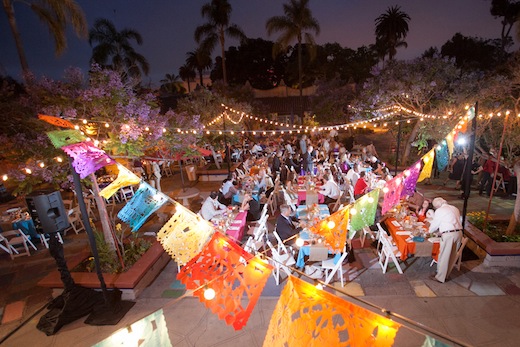 Outdoor wedding reception designed by Swan Soirees Wedding Planning.
