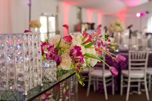 The floral arrangements at the Pav wedding at the Hilton San Diego Resort & Spa.