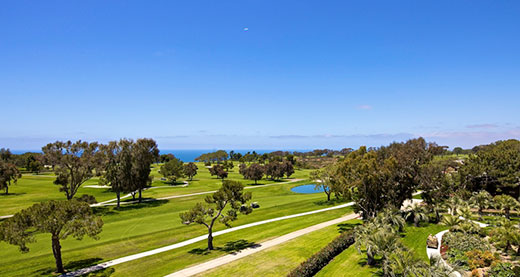A view of the legendary Torrey Pines Golf Course