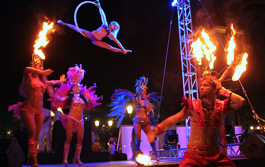 Aerialist Performing