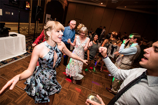 Guests Dancing At Wedding